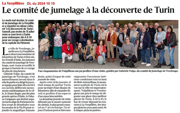 DL - Week-End Turin Octobre 2024 Week-End Turin Octobre 2024