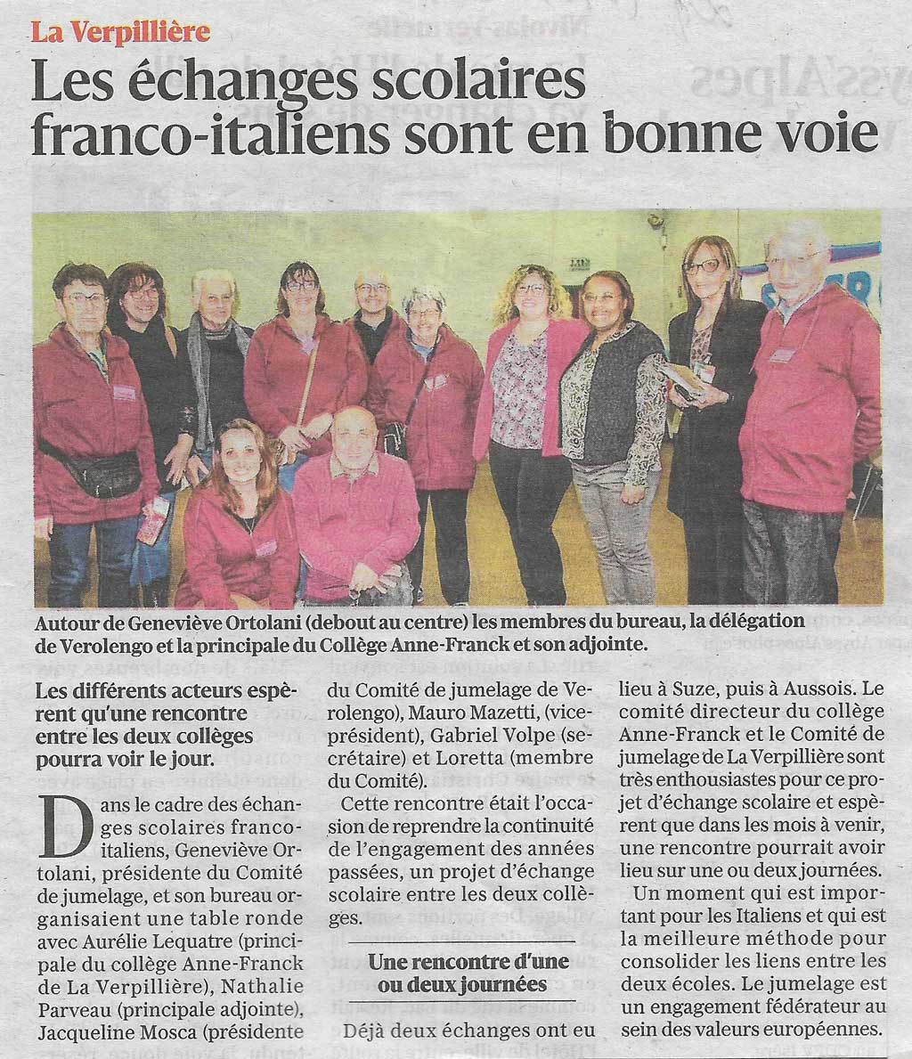 Article Le Dauphiné 27.03.2025